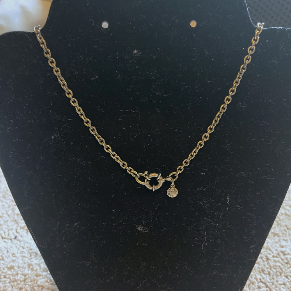 J. Crew Crystal Sunburst Long Pendant Necklace - Picture 3 of 4